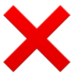 ❌